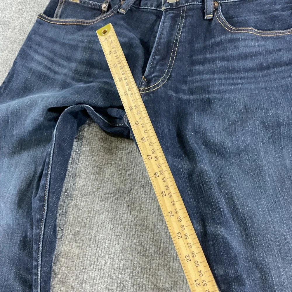Polo Ralph Lauren Varick Slim Straight Jeans Mens 35x30 Dark Wash Stretch Denim